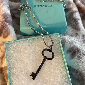 Tiffany black Key pendant